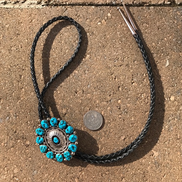 Vintage SS Sleeping Beauty Turquoise Bolo - Picture 4 of 6